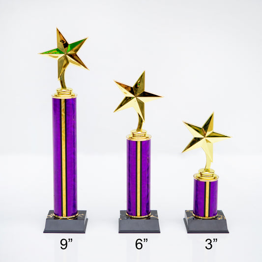 Single Column Star Trophy