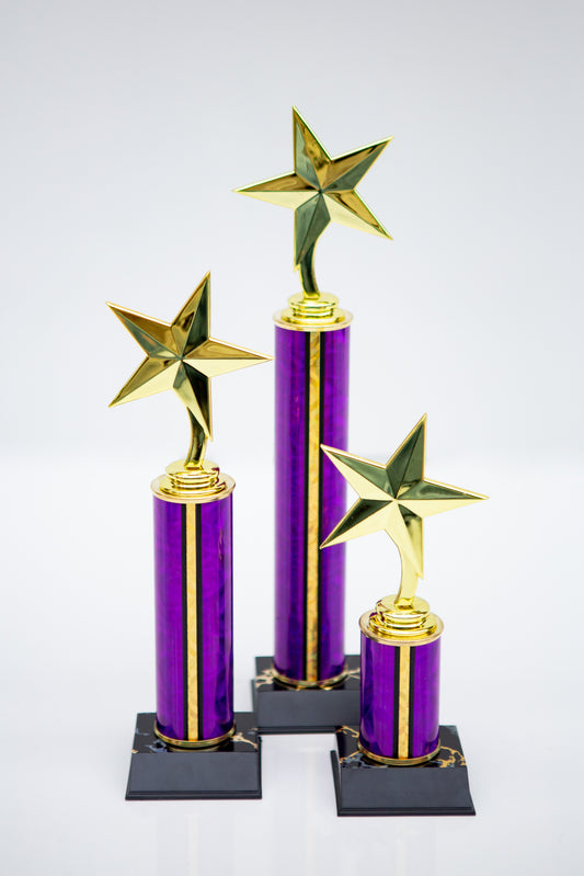 Star One Column Trophy